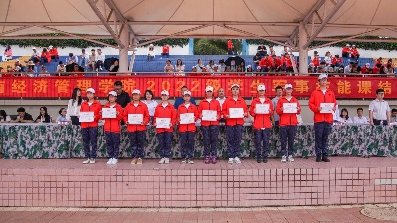 超燃！云经管举行2022级学生军训闭幕式暨汇报表演 第 17 张
